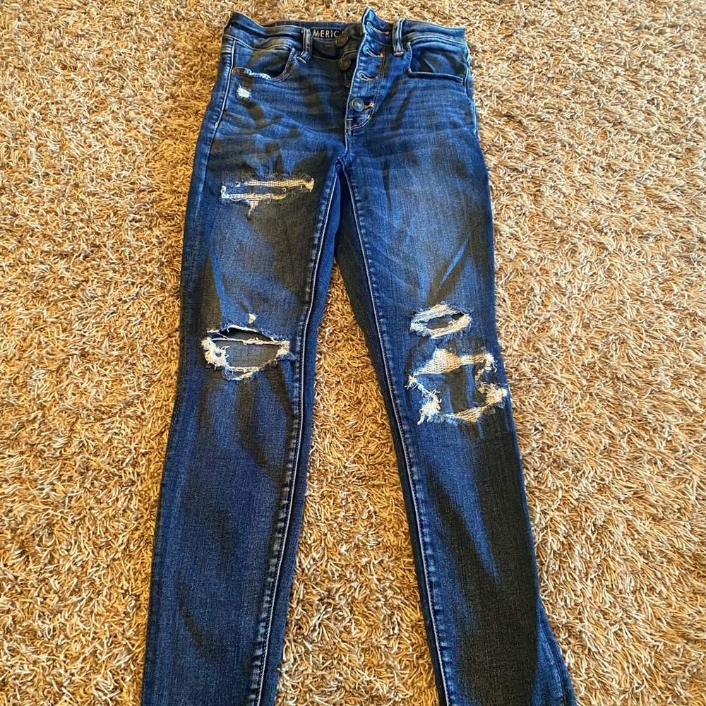 Highwaisted AE si.6 jeans